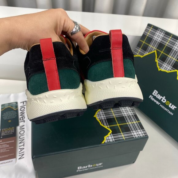 FlowerMOUNTAIN NANGA Collaboration Sneaker Red&Black&Green&Brown Men - Picture 8 of 9